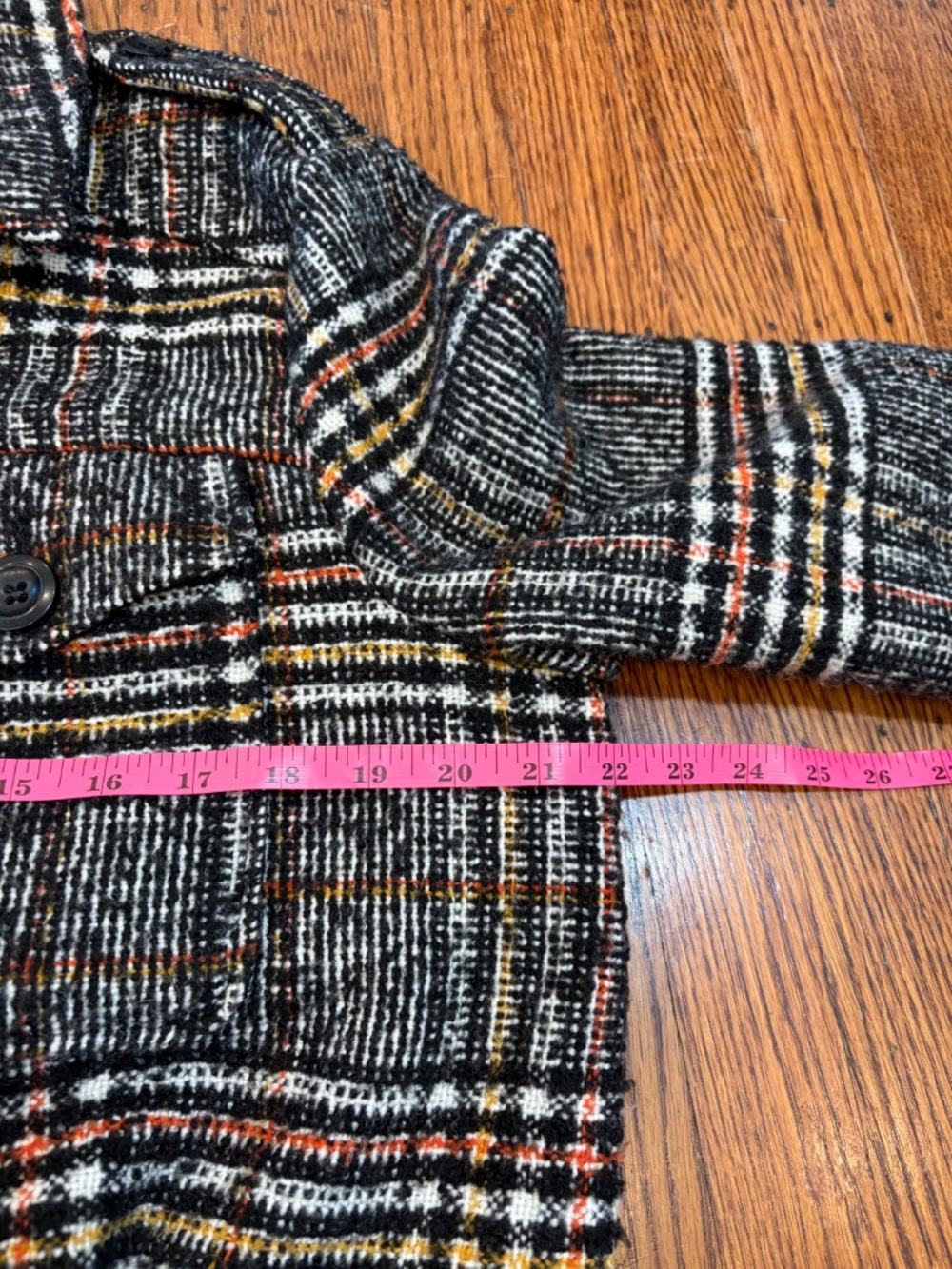 Free People Slouchy Eisenhower Jacket | Black Plaid Cropped Utility Jacket Boho - Picture 8 of 9